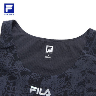 FILA ATHLETICS 斐乐运动内衣女子2020冬季新款休闲运动套头衫 深黑-BK XL