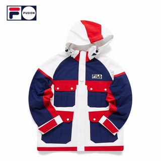 FILA FUSION x WM白山联名斐乐男士运动外套2021春季新款潮流外套 深紫蓝-WT 175/96A/L