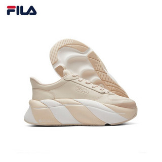 FILA 斐乐官方 GELATO雪糕鞋女 2021春季新款运动鞋休闲增高鞋 F12W114207F 木薯粉-TA 36.5