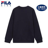 FILA KIDS 斐乐儿童套头卫衣中大童男童卫衣保暖时尚2020年新款 传奇蓝-NV 120