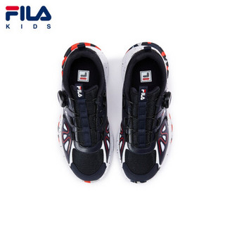 FILA KIDS 斐乐儿童中大童2021年春季新款时尚童鞋休闲运动鞋 传奇蓝/斐乐白-NW 33码/内长20.5cm