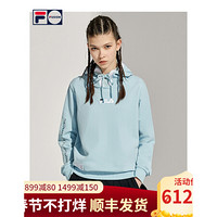 FILA FUSION斐乐连帽卫衣女子2021春季新款休闲套头衫基础版型 尼加蓝-LB 180/96A/XXL