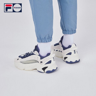 FILA FUSION 斐乐官方 ADE 2020新款老爹鞋男休闲运动鞋潮男鞋 雪白/马尾藻海-SS-T52M041103A 42.5