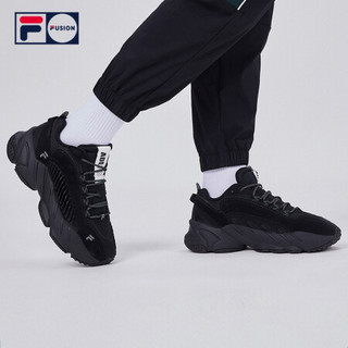 FILA FUSION 斐乐官方 ADE 2020新款老爹鞋男休闲运动鞋潮男鞋 黑色-BK-T52M041103B 44.5