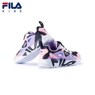 FILA KIDS 斐乐儿童小童2021年春季新款时尚童鞋休闲运动鞋 传奇蓝/薰衣草紫-NP-女 26码/内长16.0cm