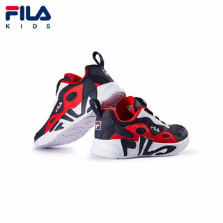 FILA KIDS 斐乐儿童小童2021年春季新款时尚童鞋休闲运动鞋 传奇蓝/斐乐白-NW-男 28码/内长17.5cm