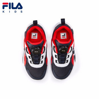 FILA KIDS 斐乐儿童小童2021年春季新款时尚童鞋休闲运动鞋 传奇蓝/斐乐白-NW-男 29码/内长18.0cm