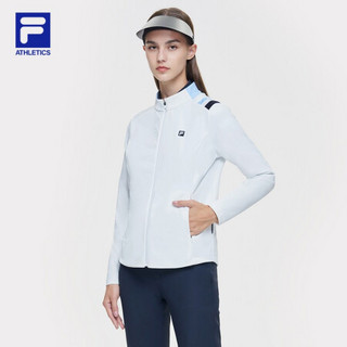 FILA ATHLETICS 斐乐女士针织上衣2021年春季新款运动高尔夫外套 玉石白-WT 170/88A/L