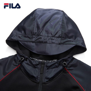 FILA 斐乐官方男士针织上衣2021年春新款休闲外套 传奇蓝-BK 165/88A/S