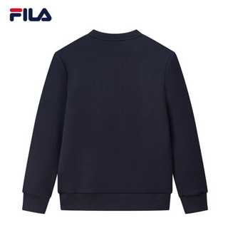 FILA 斐乐官方 男士卫衣2021年春季新款经典休闲运动套头衫 传奇蓝-NV 170/92A/M