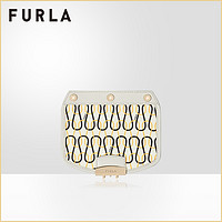 FURLA/芙拉MYPLAYFURLA 春季新款女士迷你单肩斜挎包包盖 KC07-1068106 （纯白色+黑色+淡咖啡色）