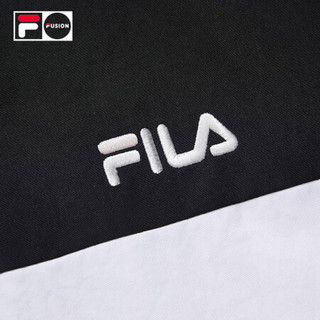 FILA FUSION 斐乐Kki,同款运动外套女2021春季新款宽松梭织外套 深黑-BK（宽松版型，建议拍小一码） 175/92A/XL