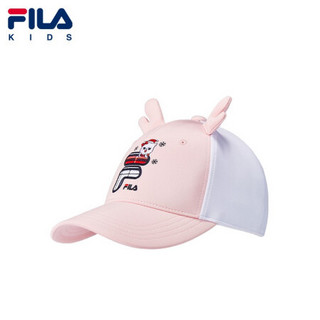 FILA KIDS 斐乐儿童男童棒球帽 2021年春季新款休闲创意棒球帽 清新粉-LP S