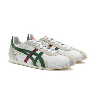 Onitsuka Tiger/鬼塚虎男鞋 舒适复古慢跑鞋 休闲鞋男 TH201L-9390 白色/深橄榄绿 39.5