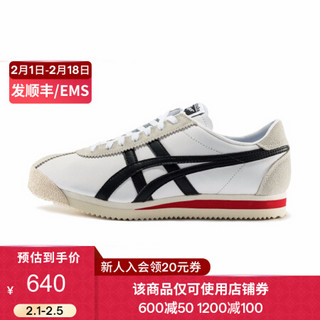 Onitsuka Tiger鬼塚虎运动休闲鞋男女经典复古TIGER CORSAIR 白色/黑色 46