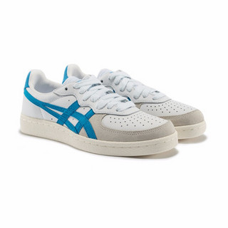 Onitsuka Tiger鬼塚虎板鞋运动鞋休闲鞋女复古小白鞋GSM 1182A076-102 白色/蓝色 39.5