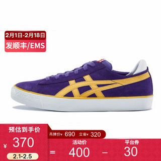 Onitsuka Tiger鬼塚虎潮流休闲板鞋男女复古FABRE 1183A525 紫色 43.5