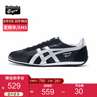 Onitsuka Tiger鬼塚虎舒适复古慢跑鞋男女款休闲鞋RUNSPARK TH201L-9950 D201L-003黑色 38