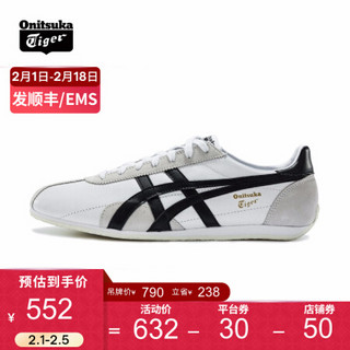 Onitsuka Tiger鬼塚虎舒适复古慢跑鞋男女款休闲鞋RUNSPARK TH201L-9950 D201L-100白色 45