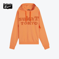 Onitsuka Tiger鬼塚虎中性连帽卫衣 时尚休闲卫衣男 2183A492-110 荧光橙 M