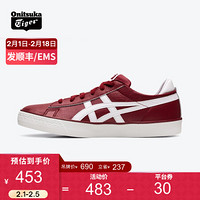 Onitsuka Tiger鬼塚虎 男鞋 运动休闲鞋 女板鞋 篮球鞋 FABRE BL-S 2.0 深红色 38