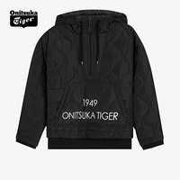 Onitsuka Tiger鬼塚虎 女士棉服休闲百搭 保暖棉服 2182A424-001 黑色 L