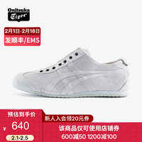 Onitsuka Tiger鬼塚虎运动休闲鞋男女懒人鞋MEXICO 66SLIP-ON D7L1L 浅灰色 44.5