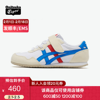 Onitsuka Tiger鬼塚虎 时尚粘扣中童鞋 SERRANO PS 1184A086-100 白色 32.5