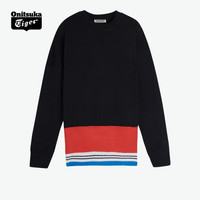 Onitsuka Tiger鬼塚虎休闲情侣款卫衣套头衫 2183A581-021 黑色 M