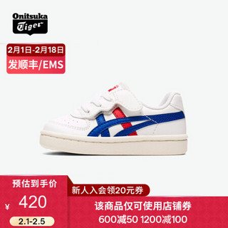 Onitsuka Tiger鬼塚虎儿童运动鞋 小童童鞋 休闲鞋GSM TS 1184A075-101 白色 25