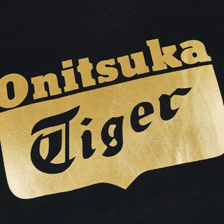 Onitsuka Tiger鬼塚虎男女短袖圆领休闲T恤  2183A247-003 黑色 M