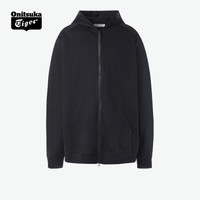 Onitsuka Tiger鬼塚虎休闲男女连帽卫衣 2021年春夏新款2183A733-601 黑色 XL