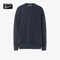 Onitsuka Tiger鬼塚虎休闲男女圆领卫衣 2021年春夏新款2183A821-001 深蓝色 L