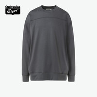 Onitsuka Tiger鬼塚虎休闲男女圆领卫衣 2021年春夏新款2183A821-001 深灰色 M