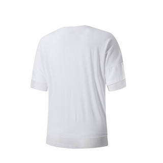 鸿星尔克官方旗舰女宽松T恤2020年夏季上新休闲透气短袖百搭舒适女半袖T恤 正白 3XL