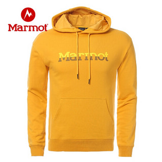 Marmot/土拨鼠秋冬柔软舒适轻量圆领套头卫衣男户外 鳄鱼绿4764 XL（ 欧码偏大）