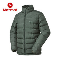 Marmot/土拨鼠秋冬运动时尚保暖防风立领面包棉服男户外 松脂绿7764 XL 欧码偏大