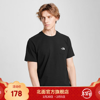 TheNorthFace北面短袖T恤情侣户外舒适透气上新|4NEV JK3/黑色 XL