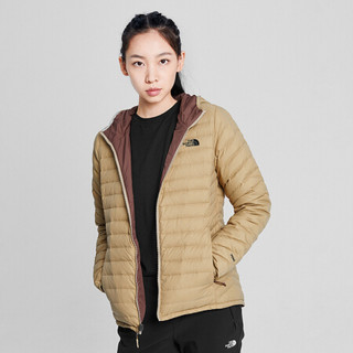 TheNorthFace北面羽绒服女户外保暖防泼水上新|4NFC H7E/卡其色 XXL