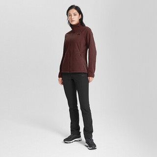 TheNorthFace北面抓绒衣女户外舒适保暖上新|4U5I Q32/豆沙色 XXL