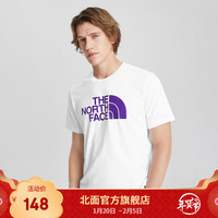 TheNorthFace北面短袖T恤男户外舒适透气上新|5B3Q FN4/白色 XXL