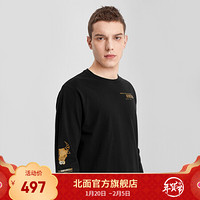 TheNorthFace北面新年款长袖T恤中性款户外舒适透气上新|4UDL JK3/黑色 XS