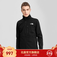 TheNorthFace北面软壳夹克男户外防风保暖上新|4UAW JK3/黑色 M