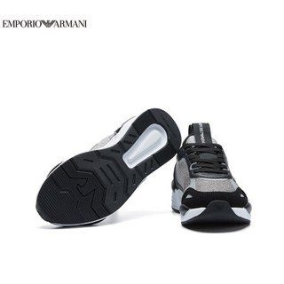 阿玛尼EMPORIO ARMANI奢侈品21春夏EA女士休闲鞋 X3X126-XM722 BLACK-T373黑色 4