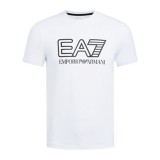 EA7 EMPORIO ARMANI阿玛尼奢侈品男装20秋冬男士T恤衫 6HPT62-PJ03ZWHITE-1100 白色XS