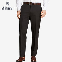 Brooks Brothers/布克兄弟男士轻型微弹斜纹布修身长裤休闲通勤 0004-黑色 3332