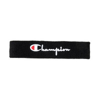 Champion冠军2021新款男女同款经典草写标Logo头带潮流发带 黑色
