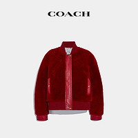 COACH/蔻驰女士农历新年系列皮毛一体束腰夹克C1492_RED（02、红色）