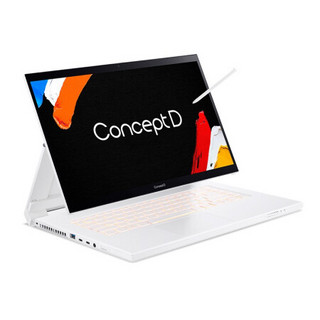 acer 宏碁 ConceptD 7 Ezel 15.6英寸 移动工作站 白色(至强W-10885M、RTX 5000 16G、32GB、2TB SSD、4K、IPS）