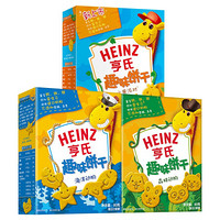 Heinz 亨氏 趣味饼干 水果派对 70g+海洋动物 80g+森林动物 80g